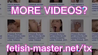 Japanese Asian Tongue Doubled Facet Nose Licking Sucking Kissing Handjob Fetish - More at fetish-master.net